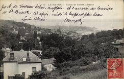 Valle de Le Havre de la POSTAL de la VENDIMIA pequeno Sainte de la direccion