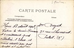 Valle de Le Havre de la POSTAL de la VENDIMIA pequeno Sainte de la direccion