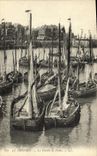 VINTAGE POSTCARD Treport the Flotilla of Fishing Boats