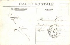 VINTAGE POSTCARD Treport Re examined Naval 1843