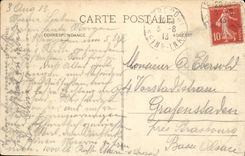 Panorama de Treport de la POSTAL de la VENDIMIA tomado de las terrazas