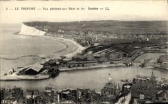 VINTAGE POSTCARD Treport View on Seas and Basins
