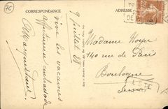 VINTAGE POSTCARD Treport the Walk of the Casino