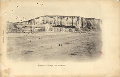 VINTAGE POSTCARD Treport Beach Seen of the Casino