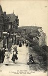 VINTAGE POSTCARD Treport L Staircase of the Martyrdom and Cliffs