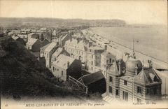 VINTAGE POSTCARD Treport Seas Les Bains And View
