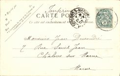 VINTAGE POSTCARD Treport the headlight and the pier