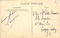 VINTAGE POSTCARD Treport Entered of the Sinners Boats