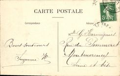 POSTAL Treport L de la VENDIMIA antes del puerto y de acantilados