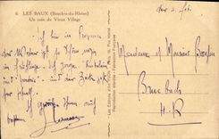 La POSTAL de la VENDIMIA emite una esquina de la aldea vieja