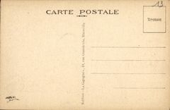 POSTAL Marsella Promenande de la VENDIMIA de la cornisa