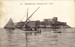 CPA Marseille Chateau d If Bateau