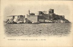 CPA Marseille Le Chateau d If vue prise en Mer 
