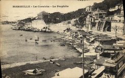 CPA Marseille La Corniche Le Prophete Tramway