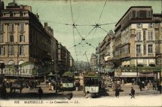 CPA Marseille La Cannebiere Tramways