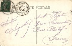 CPA Marseille Le Prado vu de la Plage Tramways