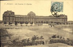 CPA Marseille La Caserne St Charles Militaria