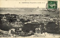 CPA Marseille Vue Generale Sur Les Iles