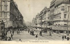 CPA Marseilles La Cannebiere Vue du Cours