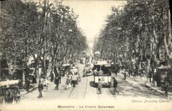 CPA Marseille Le Cours Belzunce Tramway