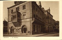 VINTAGE POSTCARD Obernai the Town hall