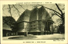 CPA Expostion Coloniale Internationale Paris 1931 Cameroun Togo Grand pavillon