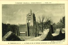 CPA Expostion Coloniale Internationale Paris 1931 palais de l AOF Le palais vu de la terrasse superieure du restaurant 