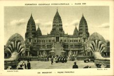 CPA Expostion Coloniale Internationale Paris 1931 Angkor Vat Facade principale