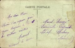 Barco War Escardile de Torpilleurs de la POSTAL de la VENDIMIA en funcionamiento en el canal ingles que contesta el puerto por el tiempo pesado