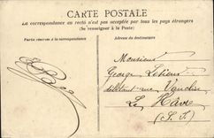 VINTAGE POSTCARD Boat War Brest Defense Moble Destroyers of open sea