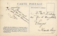 VINTAGE POSTCARD Boat War Warships English on the open sea