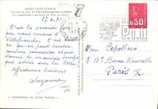 POSTAL MODERNA la guerra del barco dimensiona D Azur considerado en los caminos de Villefrance en Mer el cabo Ferrat en la parte inferior la cabeza del perro