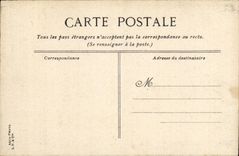 VINTAGE POSTCARD Boat War L Admiral Aube