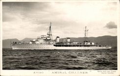 MODERN CARD Boat War Sloop Admiral Charner