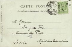 VINTAGE POSTCARD Boat War Passage of L Admiral Duperre under the Tunisia Transporter