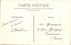 VINTAGE POSTCARD Bateau War Admiral Trehouart keeps dimensions