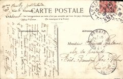 VINTAGE POSTCARD Bateau War Admiral Trehouart keeps dimensions armours