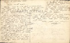 VINTAGE POSTCARD Bateau War French Navy Admiral Trehouart keeps dimensions armours