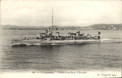 VINTAGE POSTCARD Boat War L Crossbow Against destroyer D Squadron