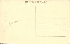 Guerra de Cherbourg del barco de la POSTAL de la VENDIMIA los planos de Porte Bearn de la armadura