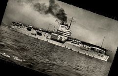 MODERN CARD Bateau War Carries Bearn Plane