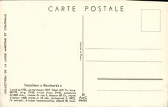 VINTAGE POSTCARD Bateau War Destroyer Bombards Haffner