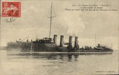 VINTAGE POSTCARD Boat War Against fastest Destroyer the Shield of the world