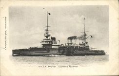VINTAGE POSTCARD Bateau War the Grooving plane Armours has turrets