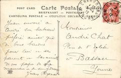 VINTAGE POSTCARD Boat War Navy the rank Bouvines dimensions