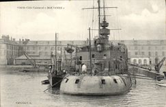 VINTAGE POSTCARD Bateau War Keeps Dimensions Armours Bouvines