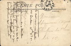 VINTAGE POSTCARD Bateau War French Navy Brennus Armours D Escadre