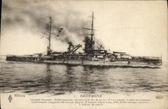 VINTAGE POSTCARD Bateau Brittany War Armours D squadron