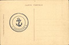 VINTAGE POSTCARD Boat Cherbourg War the Brittany Armor