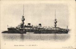 VINTAGE POSTCARD Boat War Navy Bruix
